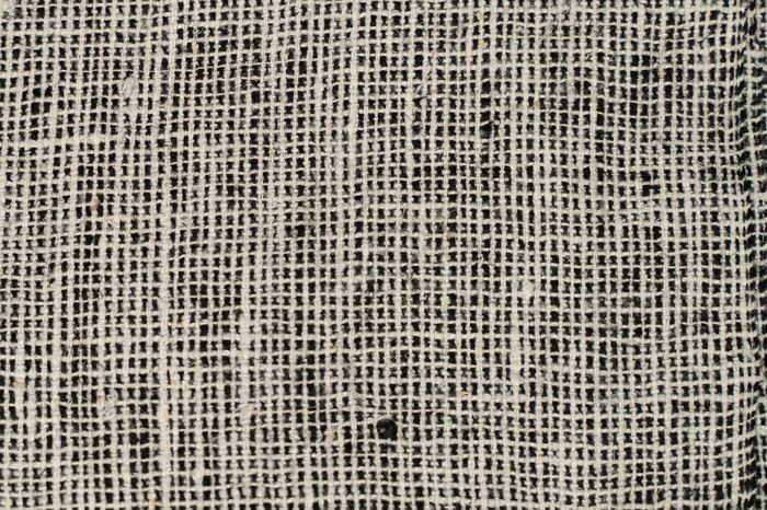Black/White Check, Brown Effect — BHAGALPORE handwoven silk stole