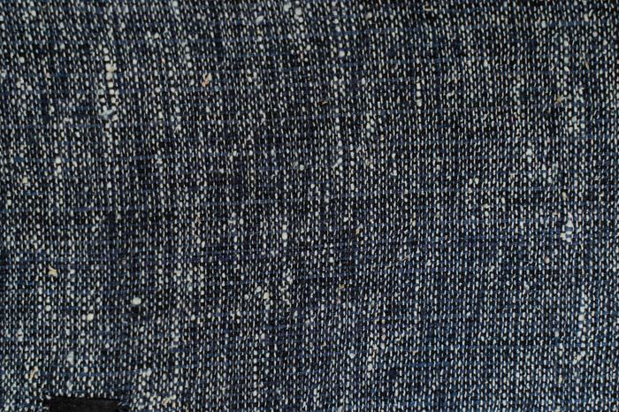 Blue, White, Black — Wavy — BHAGALPORE handwoven silk stole