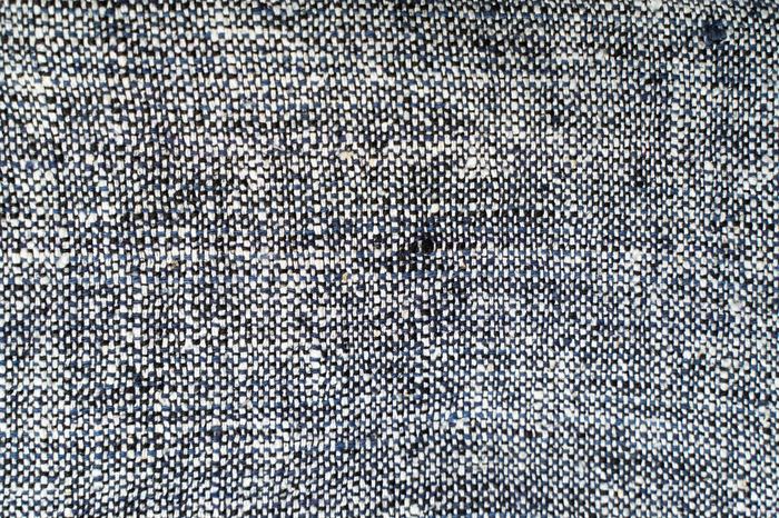 Blue, White, Black — BHAGALPORE handwoven silk stole